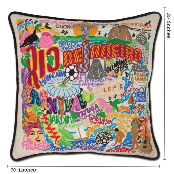 catstudio Other - Catstudio Rio De Janeiro hand embroidered pillow